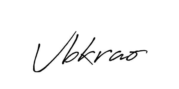 How to make Vbkrao name signature. Use Antro_Vectra_Bolder style for creating short signs online. This is the latest handwritten sign. Vbkrao signature style 7 images and pictures png