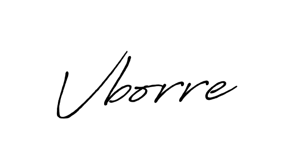 Use a signature maker to create a handwritten signature online. With this signature software, you can design (Antro_Vectra_Bolder) your own signature for name Vborre. Vborre signature style 7 images and pictures png