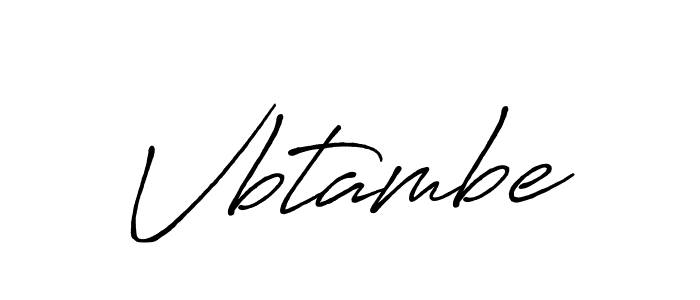 Design your own signature with our free online signature maker. With this signature software, you can create a handwritten (Antro_Vectra_Bolder) signature for name Vbtambe. Vbtambe signature style 7 images and pictures png