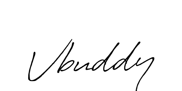 How to make Vbuddy signature? Antro_Vectra_Bolder is a professional autograph style. Create handwritten signature for Vbuddy name. Vbuddy signature style 7 images and pictures png