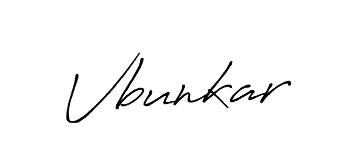 Also we have Vbunkar name is the best signature style. Create professional handwritten signature collection using Antro_Vectra_Bolder autograph style. Vbunkar signature style 7 images and pictures png