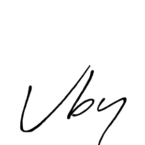 How to make Vby name signature. Use Antro_Vectra_Bolder style for creating short signs online. This is the latest handwritten sign. Vby signature style 7 images and pictures png