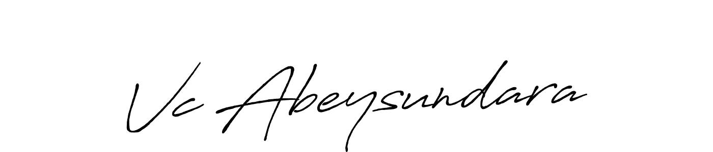 This is the best signature style for the Vc Abeysundara name. Also you like these signature font (Antro_Vectra_Bolder). Mix name signature. Vc Abeysundara signature style 7 images and pictures png