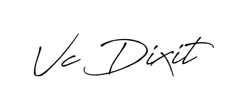 How to make Vc Dixit signature? Antro_Vectra_Bolder is a professional autograph style. Create handwritten signature for Vc Dixit name. Vc Dixit signature style 7 images and pictures png