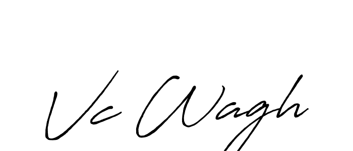 Antro_Vectra_Bolder is a professional signature style that is perfect for those who want to add a touch of class to their signature. It is also a great choice for those who want to make their signature more unique. Get Vc Wagh name to fancy signature for free. Vc Wagh signature style 7 images and pictures png