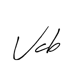 How to make Vcb signature? Antro_Vectra_Bolder is a professional autograph style. Create handwritten signature for Vcb name. Vcb signature style 7 images and pictures png