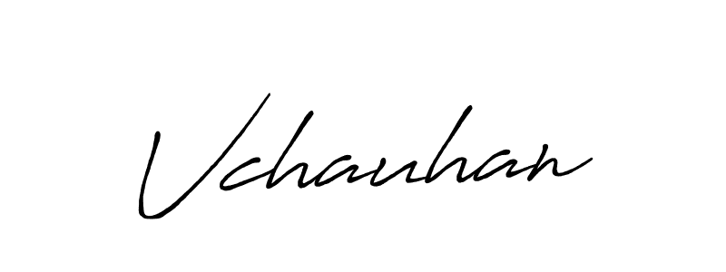 It looks lik you need a new signature style for name Vchauhan. Design unique handwritten (Antro_Vectra_Bolder) signature with our free signature maker in just a few clicks. Vchauhan signature style 7 images and pictures png