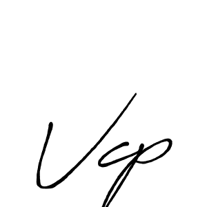 Vcp stylish signature style. Best Handwritten Sign (Antro_Vectra_Bolder) for my name. Handwritten Signature Collection Ideas for my name Vcp. Vcp signature style 7 images and pictures png
