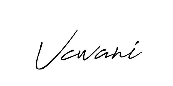 Antro_Vectra_Bolder is a professional signature style that is perfect for those who want to add a touch of class to their signature. It is also a great choice for those who want to make their signature more unique. Get Vcwani name to fancy signature for free. Vcwani signature style 7 images and pictures png