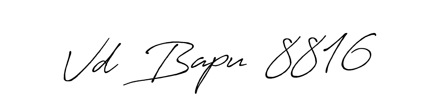 You should practise on your own different ways (Antro_Vectra_Bolder) to write your name (Vd  Bapu  8816) in signature. don't let someone else do it for you. Vd  Bapu  8816 signature style 7 images and pictures png