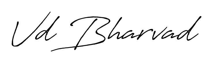 Turn your name Vd Bharvad into a signature brand with Antro_Vectra_Bolder styling. Download in standard PNG or transparent format anytime. Vd Bharvad signature style 7 images and pictures png