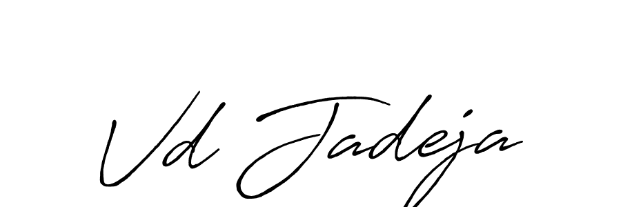 Make a beautiful signature design for name Vd Jadeja. Use this online signature maker to create a handwritten signature for free. Vd Jadeja signature style 7 images and pictures png