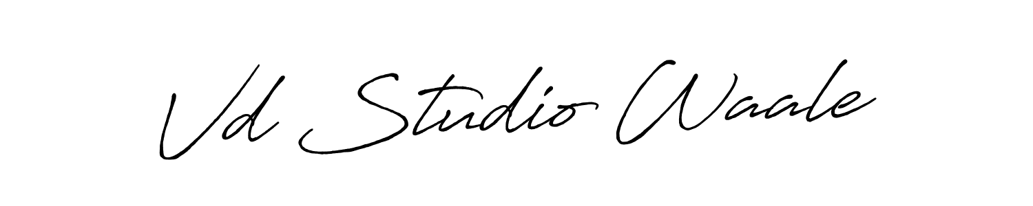 if you are searching for the best signature style for your name Vd Studio Waale. so please give up your signature search. here we have designed multiple signature styles  using Antro_Vectra_Bolder. Vd Studio Waale signature style 7 images and pictures png
