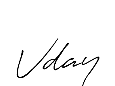 Make a beautiful signature design for name Vday. With this signature (Antro_Vectra_Bolder) style, you can create a handwritten signature for free. Vday signature style 7 images and pictures png