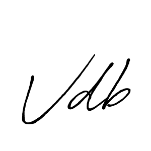 Make a beautiful signature design for name Vdb. With this signature (Antro_Vectra_Bolder) style, you can create a handwritten signature for free. Vdb signature style 7 images and pictures png