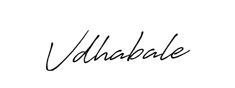 How to make Vdhabale name signature. Use Antro_Vectra_Bolder style for creating short signs online. This is the latest handwritten sign. Vdhabale signature style 7 images and pictures png