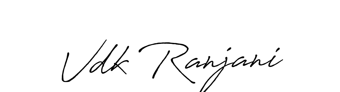 Also You can easily find your signature by using the search form. We will create Vdk Ranjani name handwritten signature images for you free of cost using Antro_Vectra_Bolder sign style. Vdk Ranjani signature style 7 images and pictures png