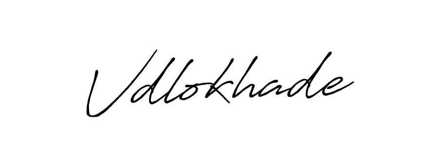 Use a signature maker to create a handwritten signature online. With this signature software, you can design (Antro_Vectra_Bolder) your own signature for name Vdlokhade. Vdlokhade signature style 7 images and pictures png