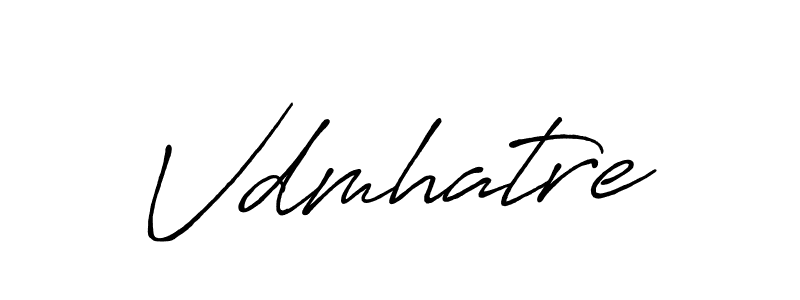 Use a signature maker to create a handwritten signature online. With this signature software, you can design (Antro_Vectra_Bolder) your own signature for name Vdmhatre. Vdmhatre signature style 7 images and pictures png
