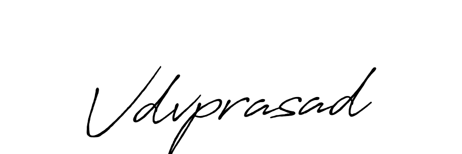Use a signature maker to create a handwritten signature online. With this signature software, you can design (Antro_Vectra_Bolder) your own signature for name Vdvprasad. Vdvprasad signature style 7 images and pictures png