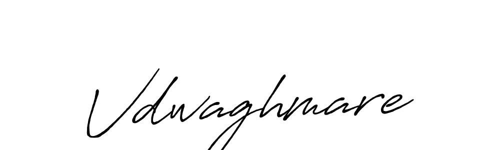 Create a beautiful signature design for name Vdwaghmare. With this signature (Antro_Vectra_Bolder) fonts, you can make a handwritten signature for free. Vdwaghmare signature style 7 images and pictures png