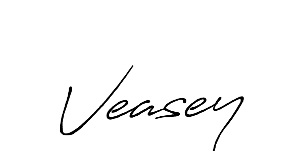 Veasey stylish signature style. Best Handwritten Sign (Antro_Vectra_Bolder) for my name. Handwritten Signature Collection Ideas for my name Veasey. Veasey signature style 7 images and pictures png