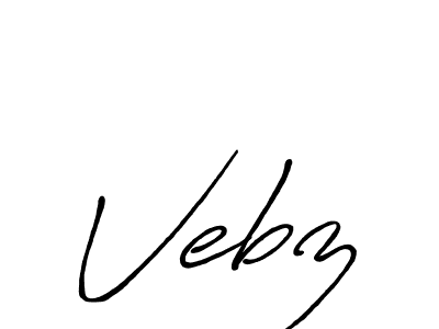 Create a beautiful signature design for name Vebz. With this signature (Antro_Vectra_Bolder) fonts, you can make a handwritten signature for free. Vebz signature style 7 images and pictures png