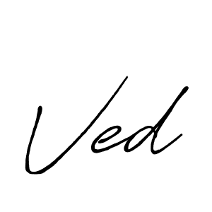 Also You can easily find your signature by using the search form. We will create Ved name handwritten signature images for you free of cost using Antro_Vectra_Bolder sign style. Ved signature style 7 images and pictures png