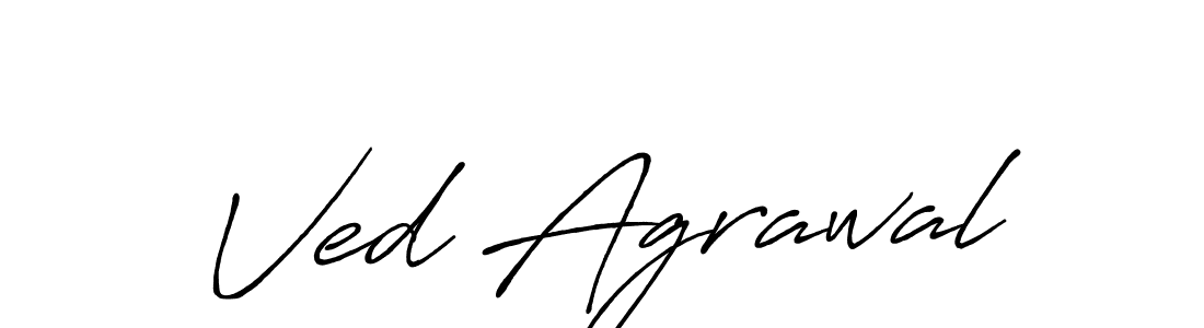 How to make Ved Agrawal signature? Antro_Vectra_Bolder is a professional autograph style. Create handwritten signature for Ved Agrawal name. Ved Agrawal signature style 7 images and pictures png