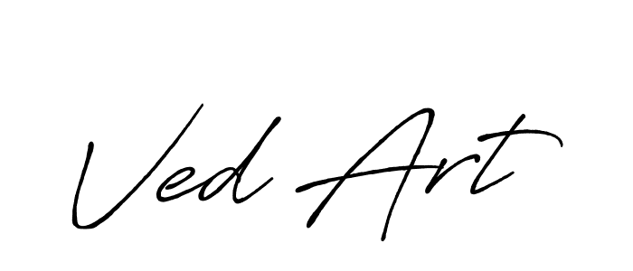 It looks lik you need a new signature style for name Ved Art. Design unique handwritten (Antro_Vectra_Bolder) signature with our free signature maker in just a few clicks. Ved Art signature style 7 images and pictures png