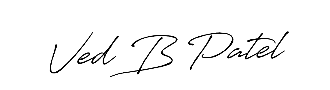 This is the best signature style for the Ved B Patel name. Also you like these signature font (Antro_Vectra_Bolder). Mix name signature. Ved B Patel signature style 7 images and pictures png