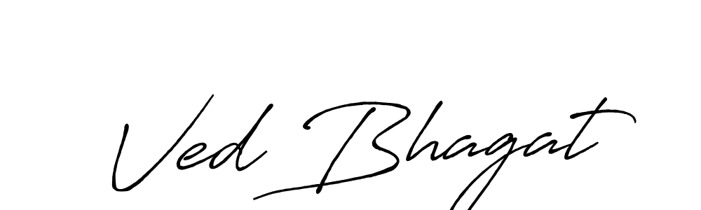 Ved Bhagat stylish signature style. Best Handwritten Sign (Antro_Vectra_Bolder) for my name. Handwritten Signature Collection Ideas for my name Ved Bhagat. Ved Bhagat signature style 7 images and pictures png
