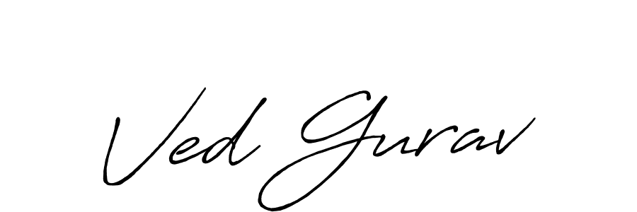 How to make Ved Gurav signature? Antro_Vectra_Bolder is a professional autograph style. Create handwritten signature for Ved Gurav name. Ved Gurav signature style 7 images and pictures png