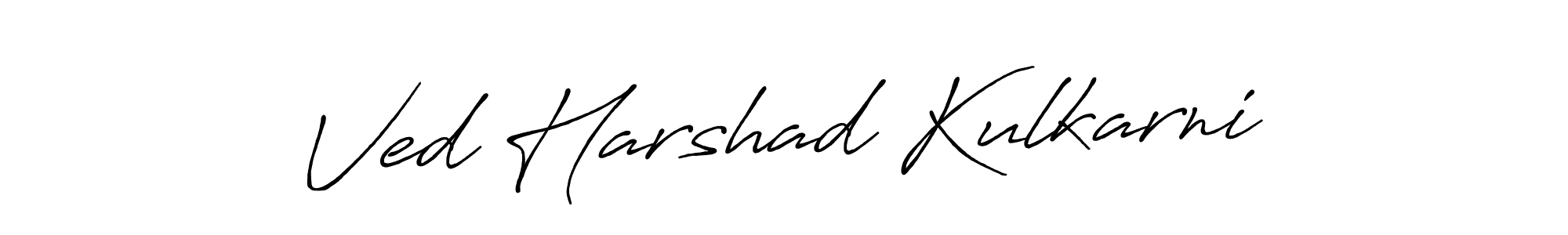 Design your own signature with our free online signature maker. With this signature software, you can create a handwritten (Antro_Vectra_Bolder) signature for name Ved Harshad Kulkarni. Ved Harshad Kulkarni signature style 7 images and pictures png