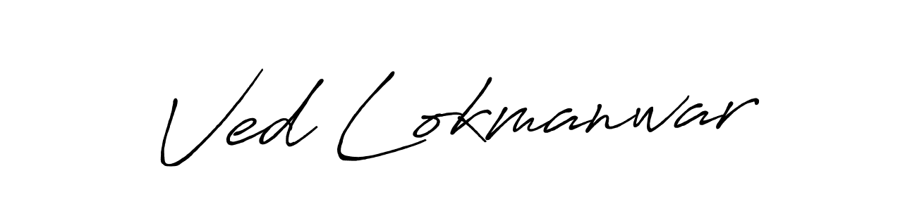 How to Draw Ved Lokmanwar signature style? Antro_Vectra_Bolder is a latest design signature styles for name Ved Lokmanwar. Ved Lokmanwar signature style 7 images and pictures png