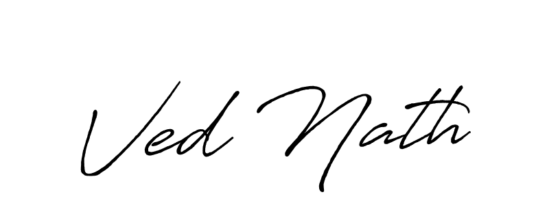 It looks lik you need a new signature style for name Ved Nath. Design unique handwritten (Antro_Vectra_Bolder) signature with our free signature maker in just a few clicks. Ved Nath signature style 7 images and pictures png