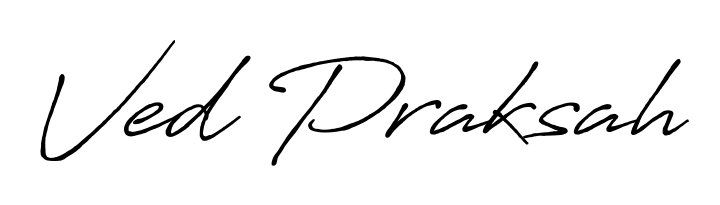 Also we have Ved Praksah name is the best signature style. Create professional handwritten signature collection using Antro_Vectra_Bolder autograph style. Ved Praksah signature style 7 images and pictures png