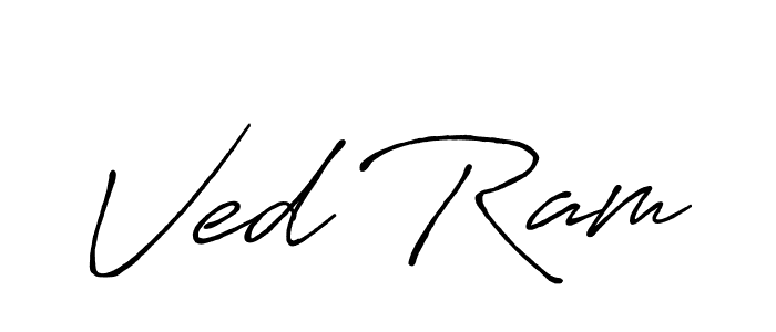 You should practise on your own different ways (Antro_Vectra_Bolder) to write your name (Ved Ram) in signature. don't let someone else do it for you. Ved Ram signature style 7 images and pictures png