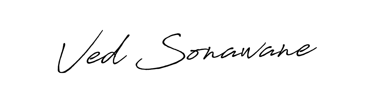 Design your own signature with our free online signature maker. With this signature software, you can create a handwritten (Antro_Vectra_Bolder) signature for name Ved Sonawane. Ved Sonawane signature style 7 images and pictures png