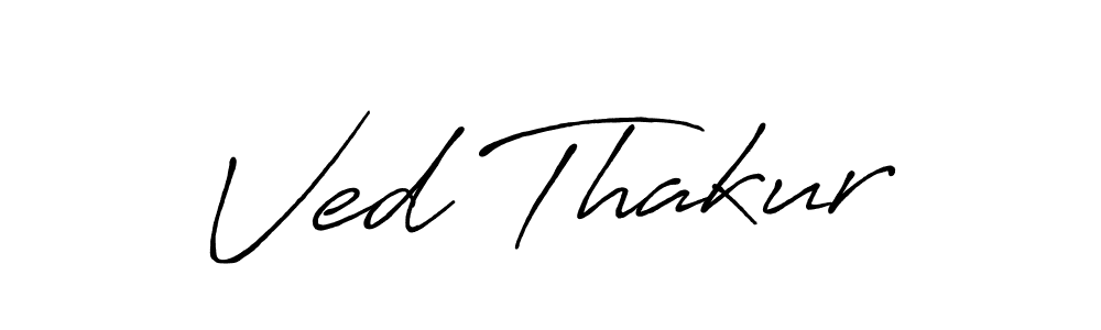 Design your own signature with our free online signature maker. With this signature software, you can create a handwritten (Antro_Vectra_Bolder) signature for name Ved Thakur. Ved Thakur signature style 7 images and pictures png