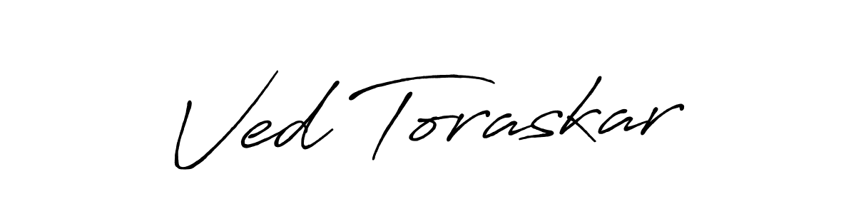 Once you've used our free online signature maker to create your best signature Antro_Vectra_Bolder style, it's time to enjoy all of the benefits that Ved Toraskar name signing documents. Ved Toraskar signature style 7 images and pictures png
