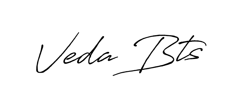 Veda Bts stylish signature style. Best Handwritten Sign (Antro_Vectra_Bolder) for my name. Handwritten Signature Collection Ideas for my name Veda Bts. Veda Bts signature style 7 images and pictures png