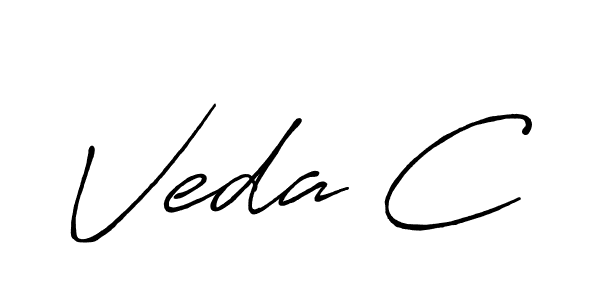 How to make Veda C name signature. Use Antro_Vectra_Bolder style for creating short signs online. This is the latest handwritten sign. Veda C signature style 7 images and pictures png