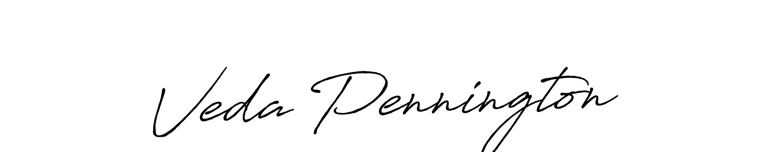 Also You can easily find your signature by using the search form. We will create Veda Pennington name handwritten signature images for you free of cost using Antro_Vectra_Bolder sign style. Veda Pennington signature style 7 images and pictures png