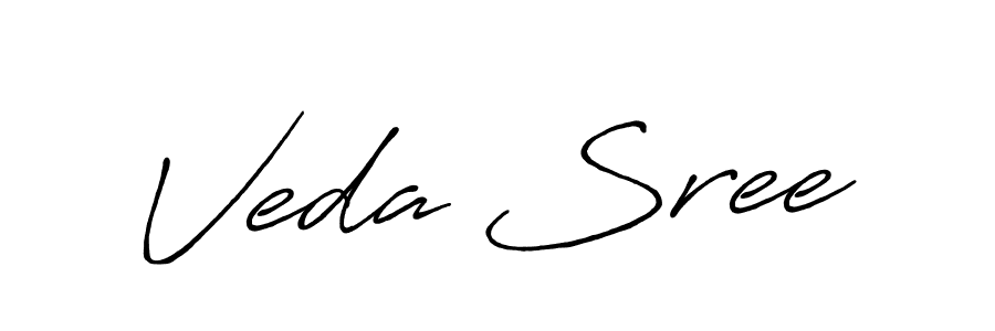 Create a beautiful signature design for name Veda Sree. With this signature (Antro_Vectra_Bolder) fonts, you can make a handwritten signature for free. Veda Sree signature style 7 images and pictures png