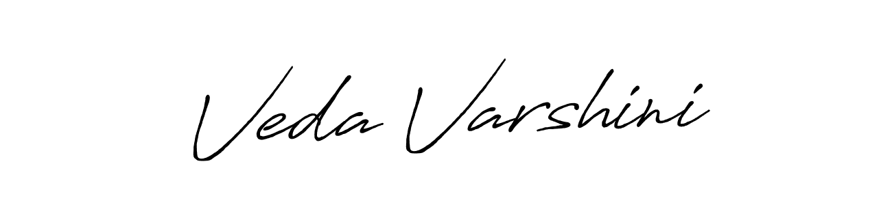 Use a signature maker to create a handwritten signature online. With this signature software, you can design (Antro_Vectra_Bolder) your own signature for name Veda Varshini. Veda Varshini signature style 7 images and pictures png