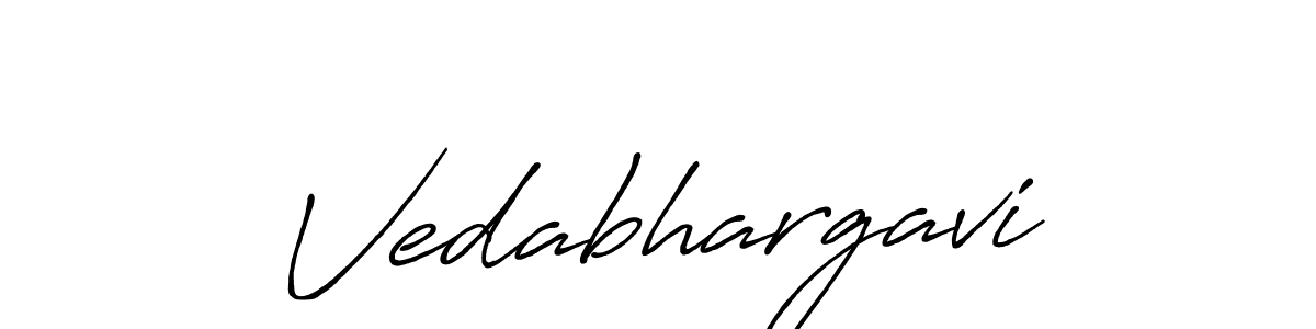 Design your own signature with our free online signature maker. With this signature software, you can create a handwritten (Antro_Vectra_Bolder) signature for name Vedabhargavi. Vedabhargavi signature style 7 images and pictures png