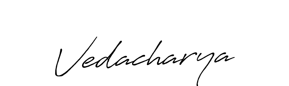 Also we have Vedacharya name is the best signature style. Create professional handwritten signature collection using Antro_Vectra_Bolder autograph style. Vedacharya signature style 7 images and pictures png