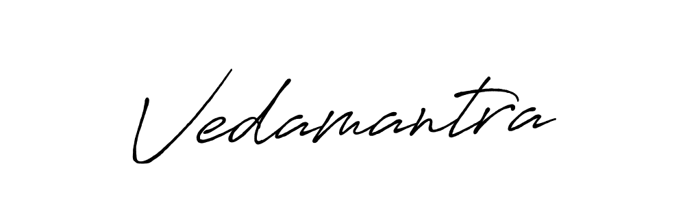 You should practise on your own different ways (Antro_Vectra_Bolder) to write your name (Vedamantra) in signature. don't let someone else do it for you. Vedamantra signature style 7 images and pictures png