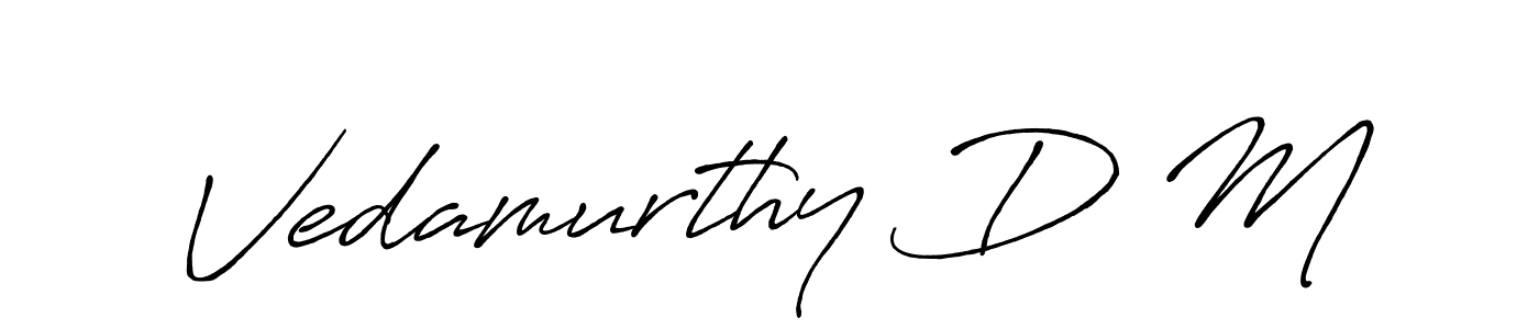 Here are the top 10 professional signature styles for the name Vedamurthy D M. These are the best autograph styles you can use for your name. Vedamurthy D M signature style 7 images and pictures png